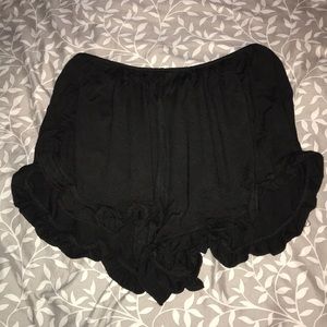 High-waisted, flowy shorts